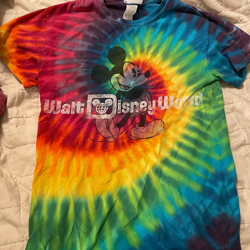 Tie dye Walt Disney World Mickey Mouse tshirt